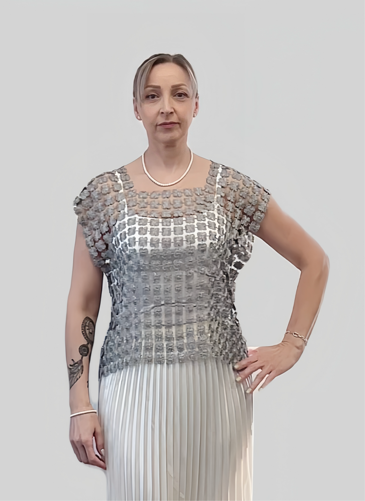 Lace Vest (Silver)