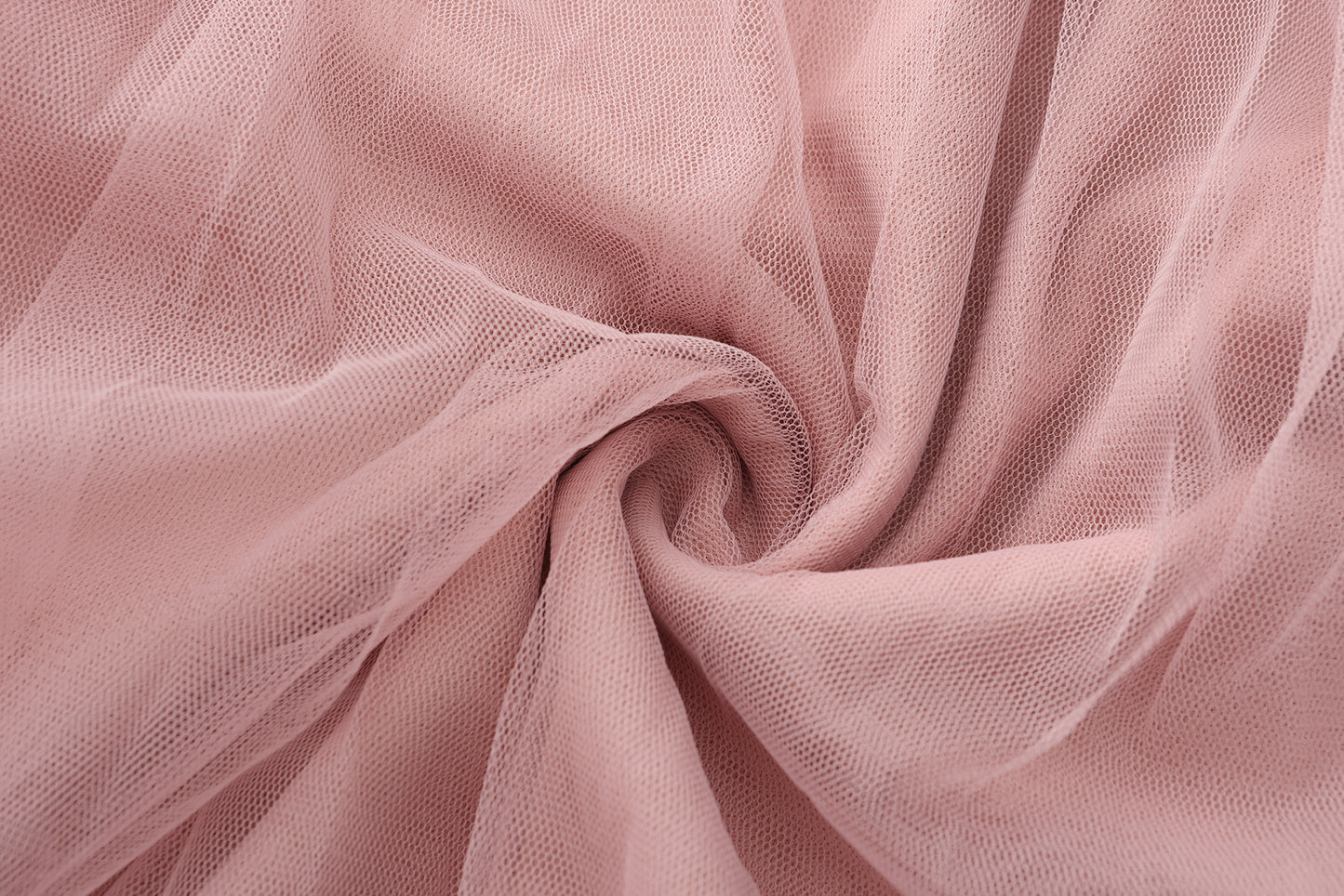 Fairy pleating mesh Skirt with vary size Pearls at hem (Pink)