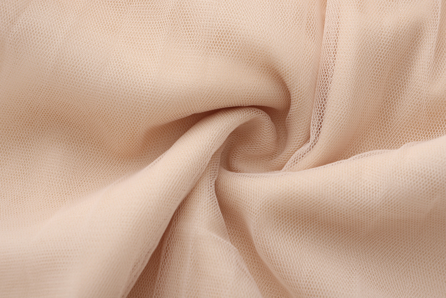 Fairy pleating mesh Skirt with vary size Pearls at hem (Oatmeal)