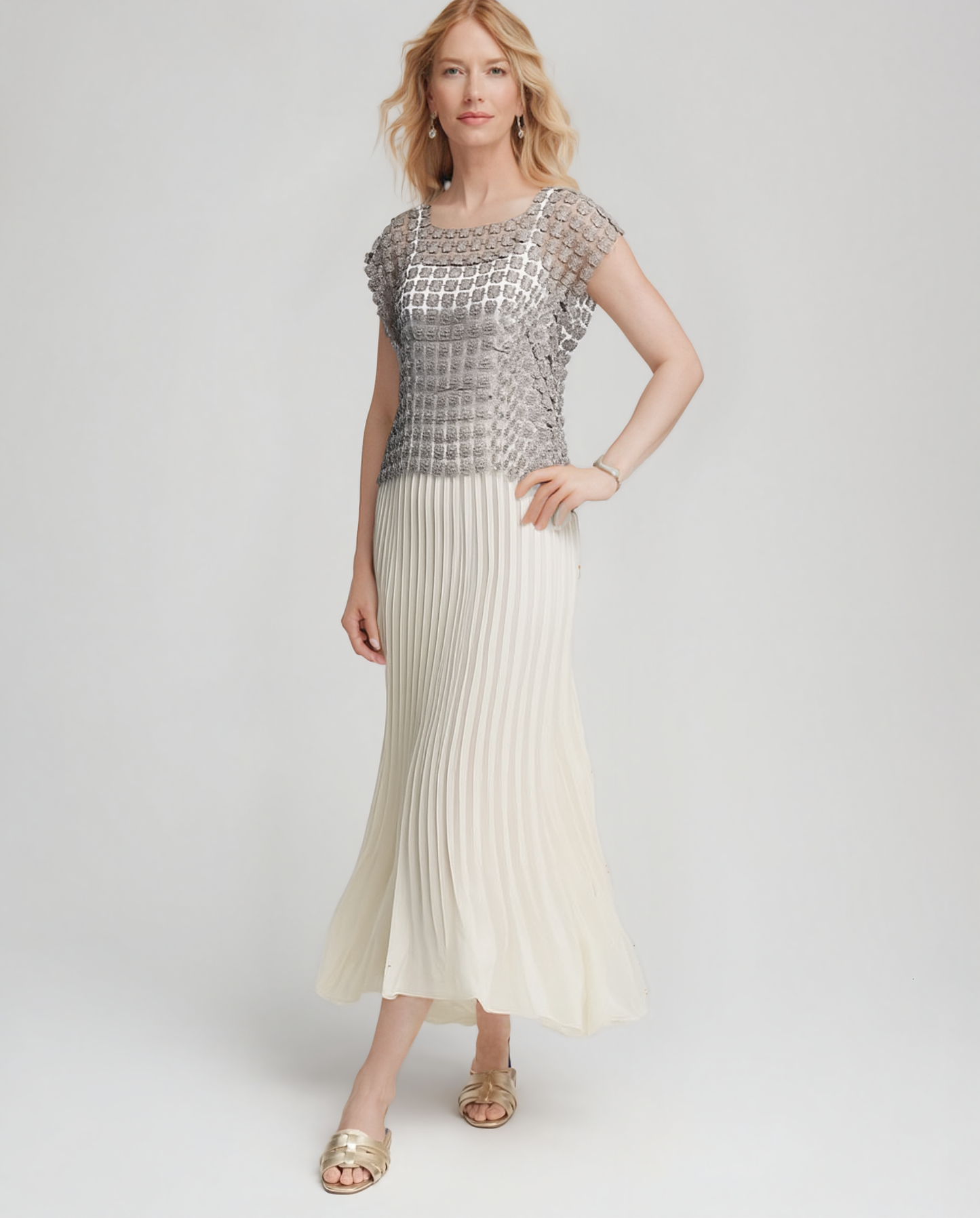 Lace Vest (Silver)