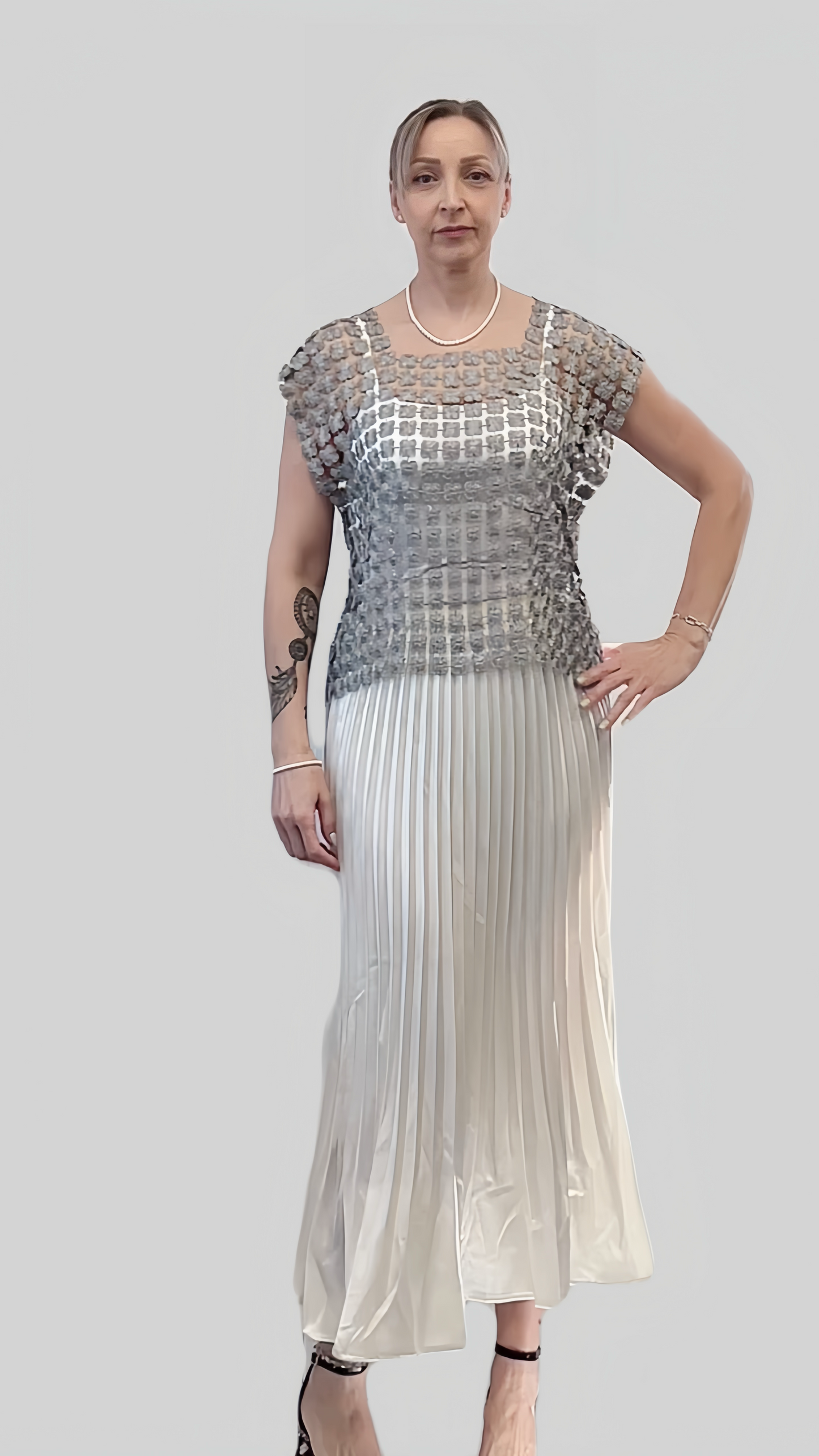 Lace Vest (Silver)