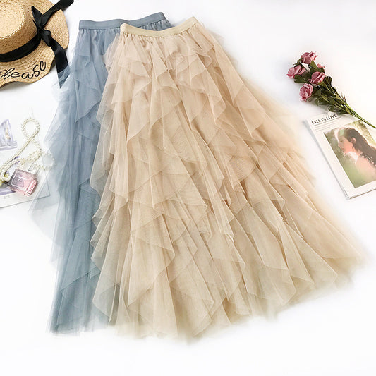 Fairy mesh Skirt (Apricot)