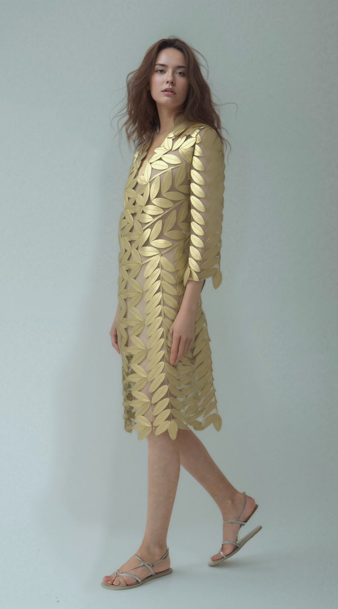 Gold Faux Leather Jacket