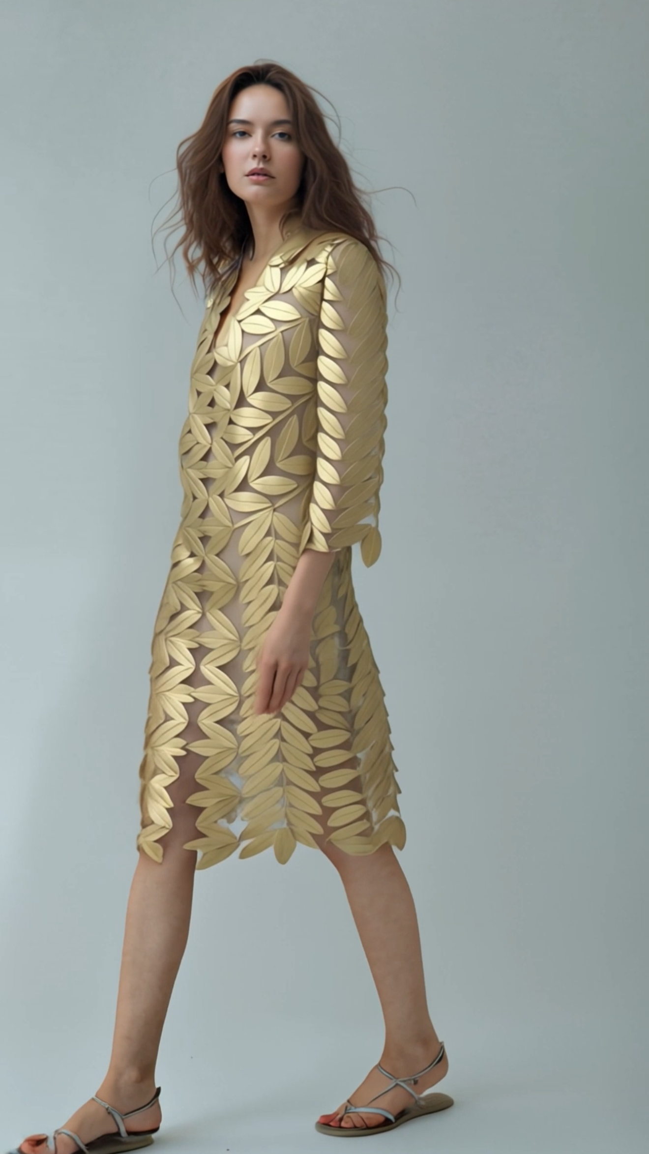 Gold Faux Leather Jacket