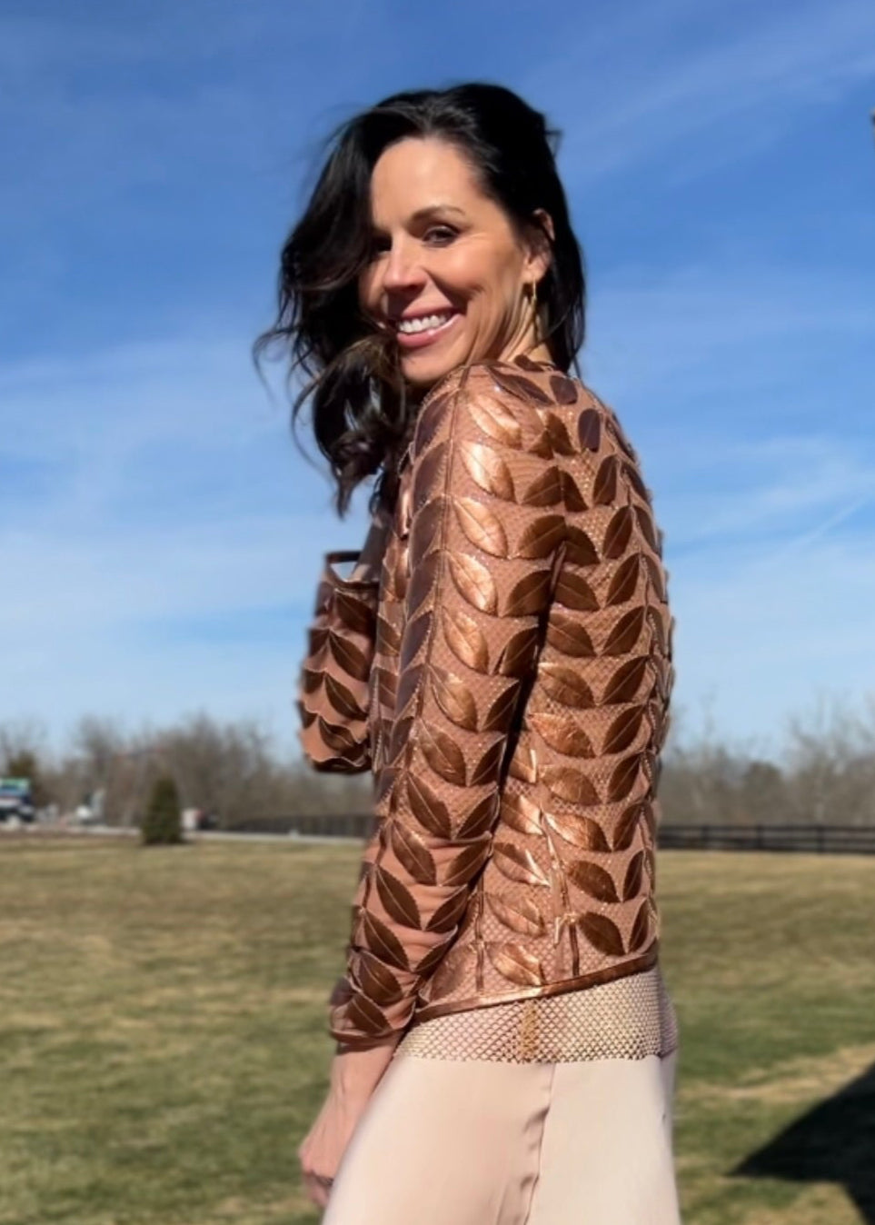 Faux Leather Jacket Womens