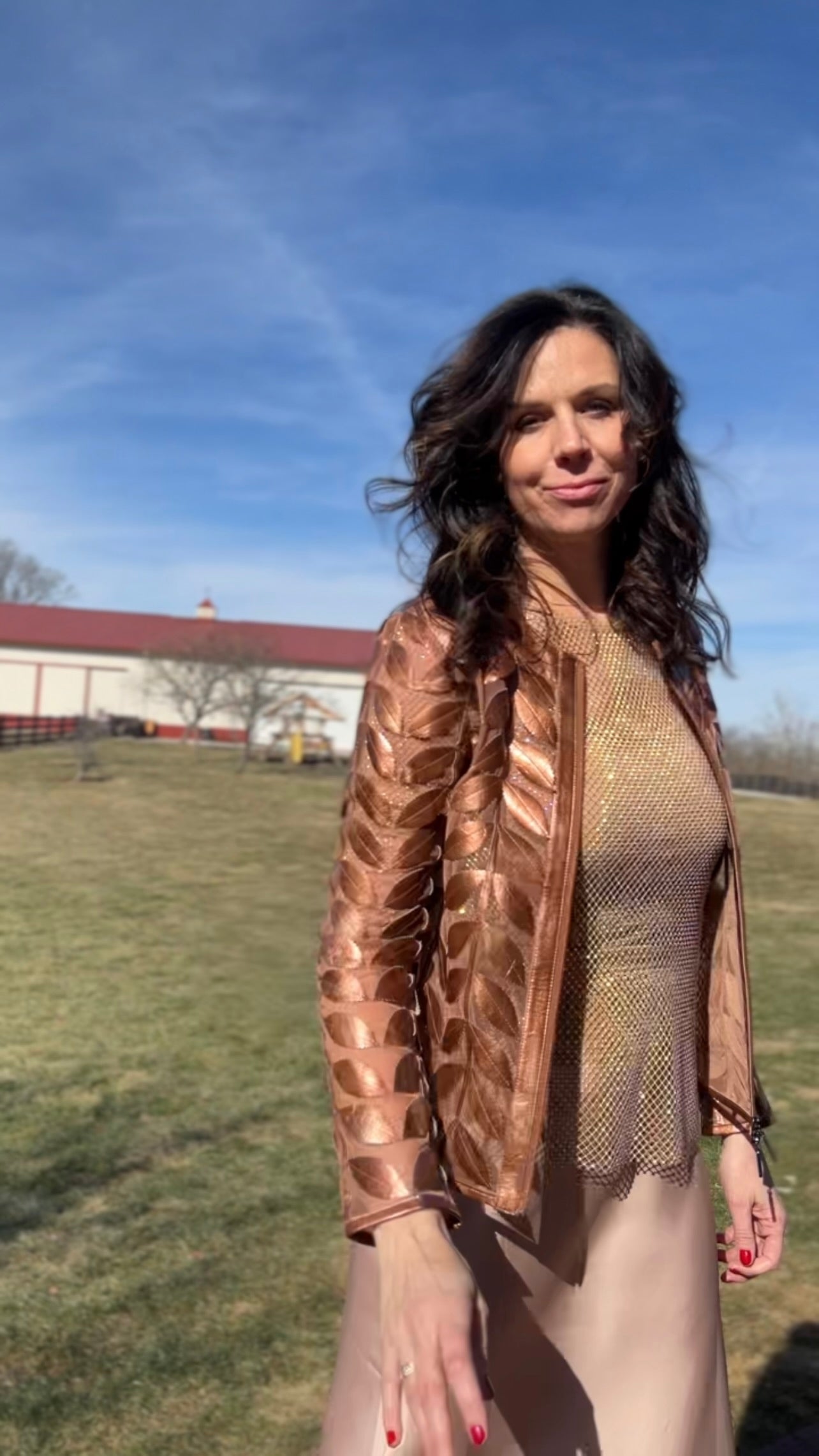 Faux Leather Jacket Womens
