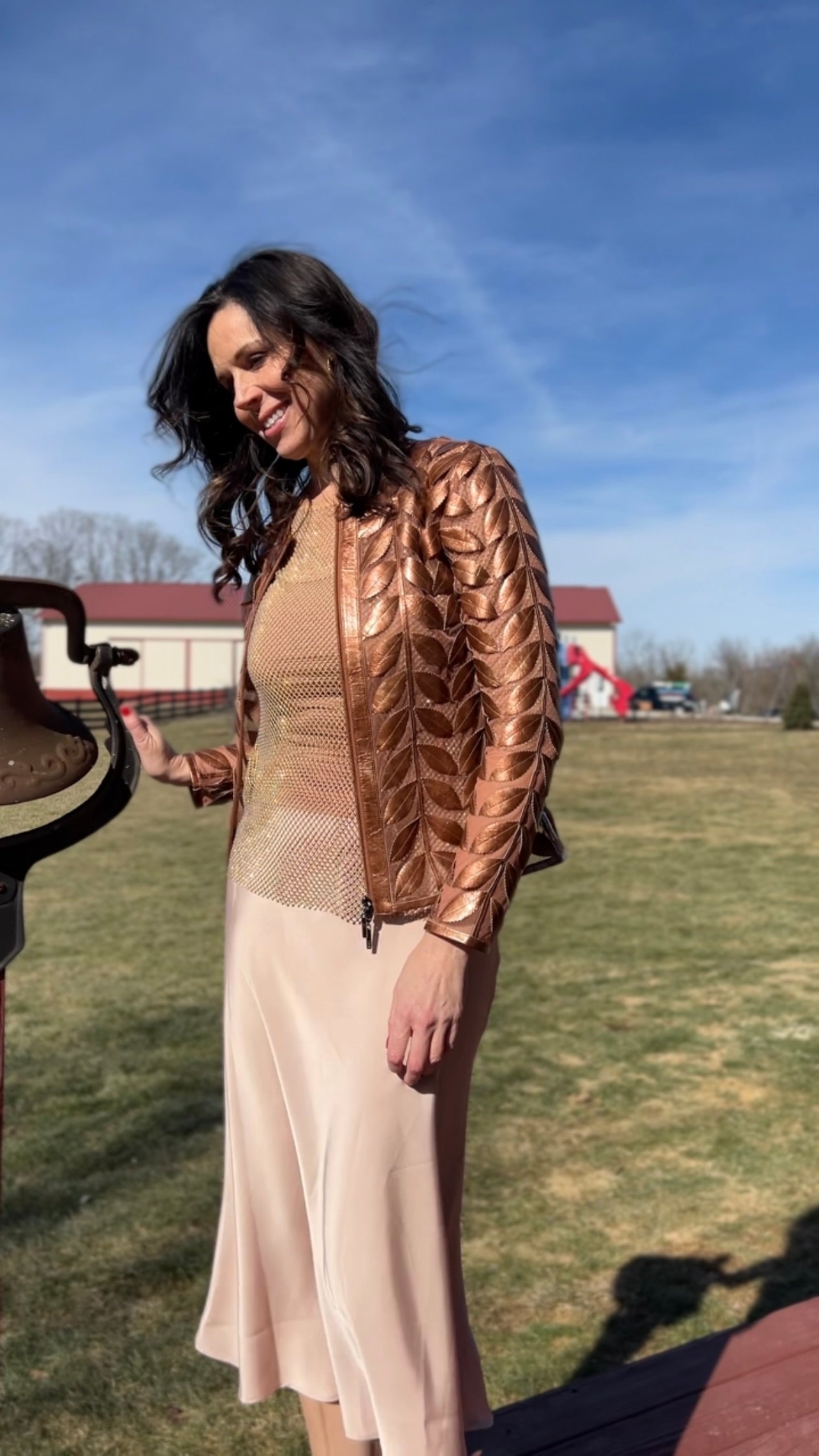 Faux Leather Jacket Womens