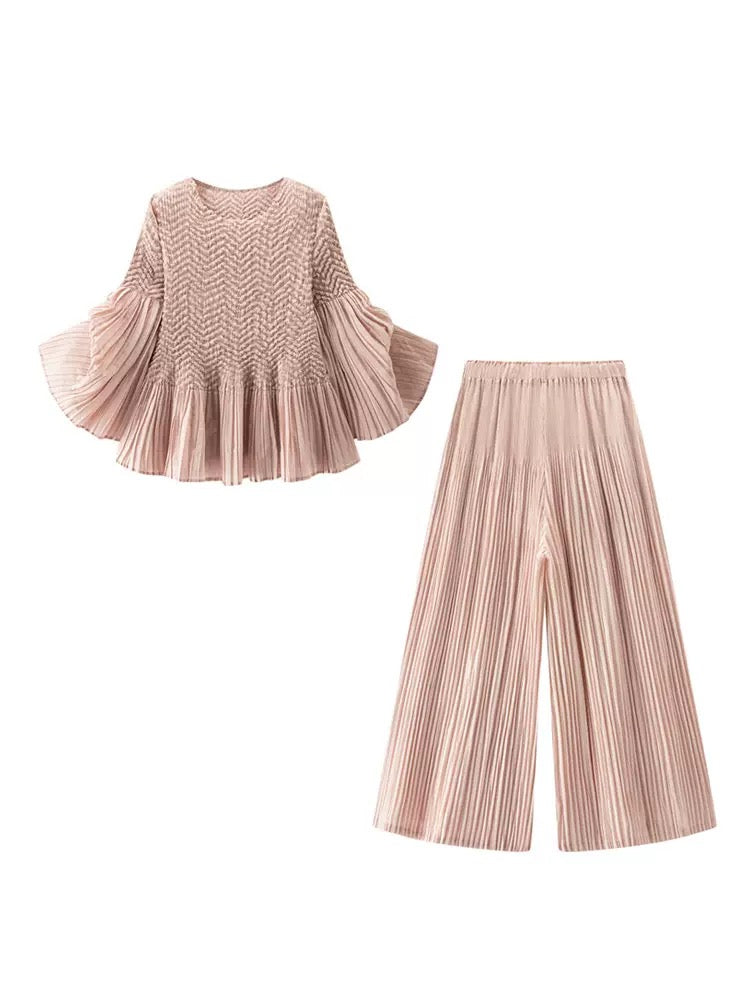 Pleated Pants (Pink)