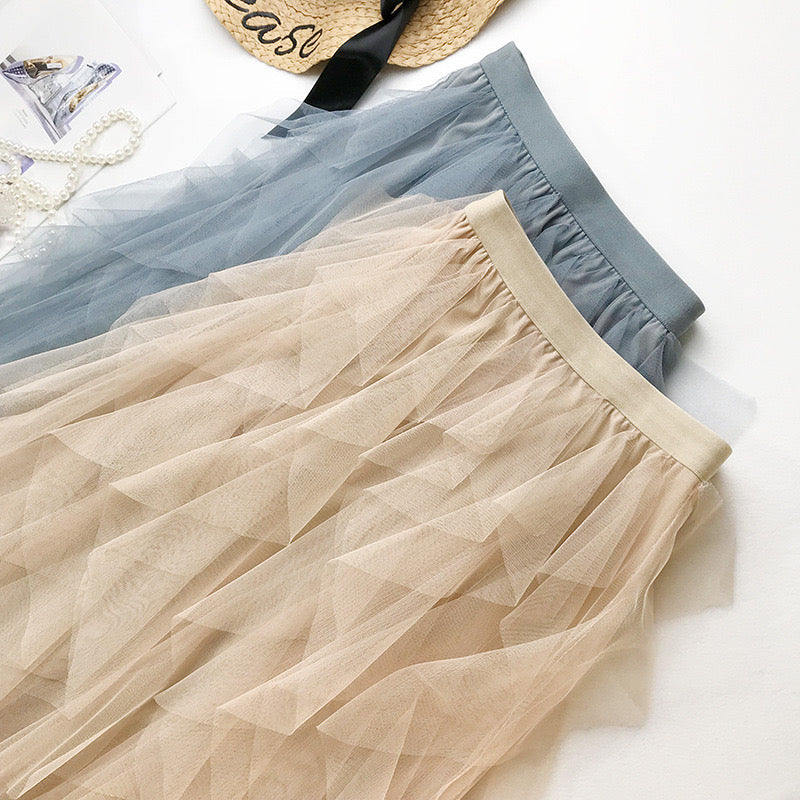 Fairy mesh Skirt (Apricot)