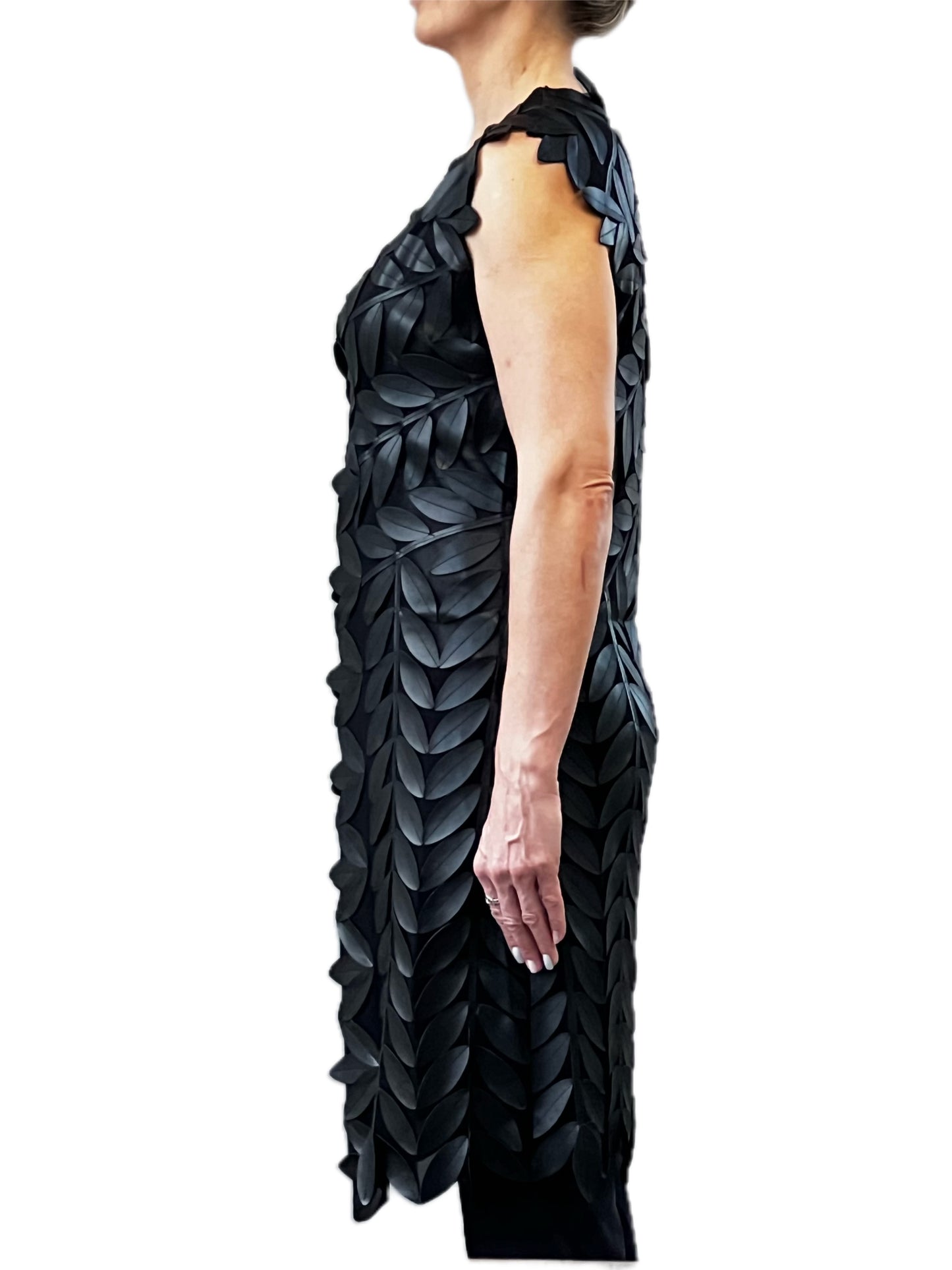 Faux Leather leaves vest