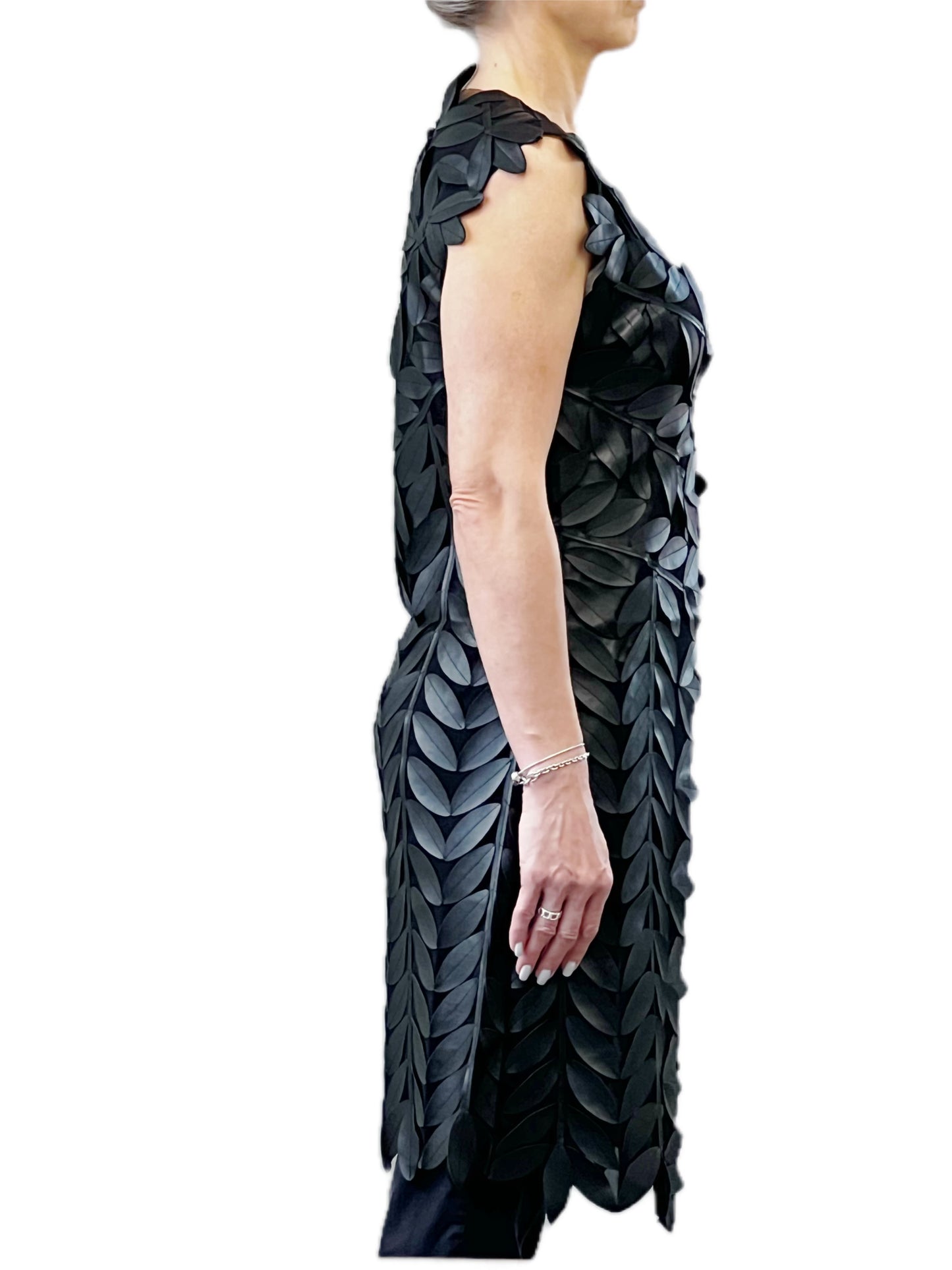 Faux Leather leaves vest
