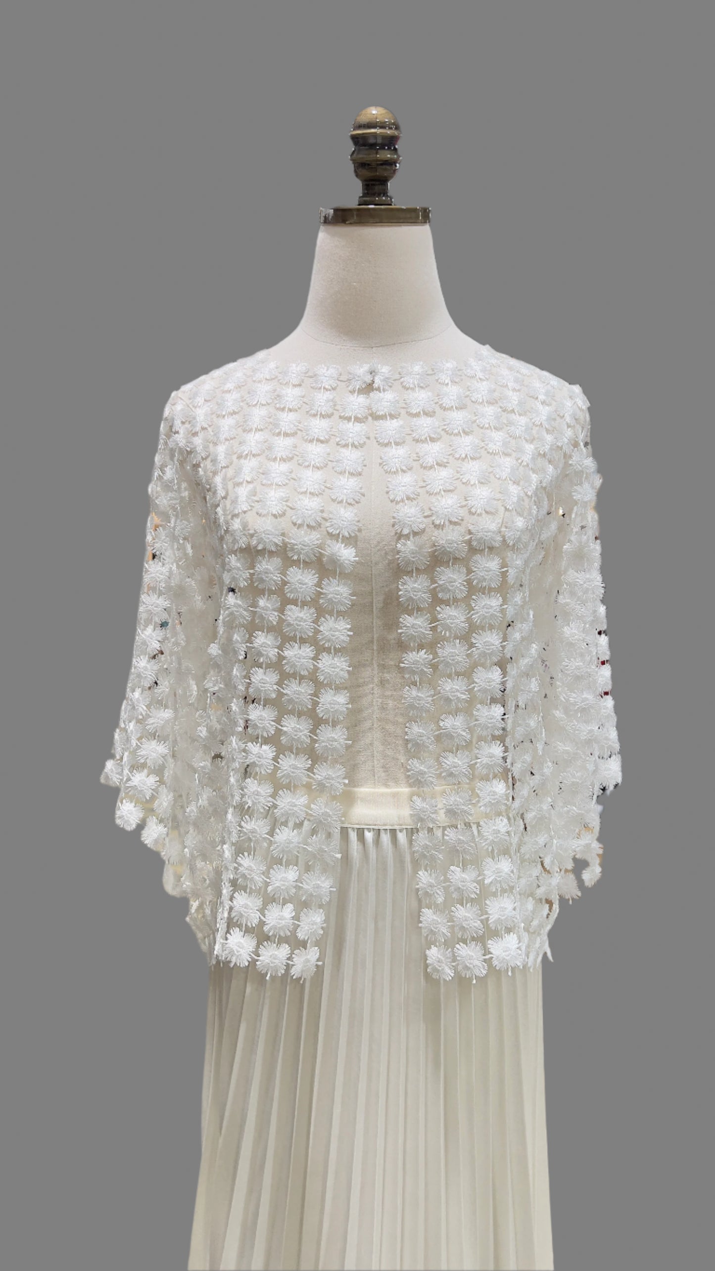 Lace short Jacket (White)