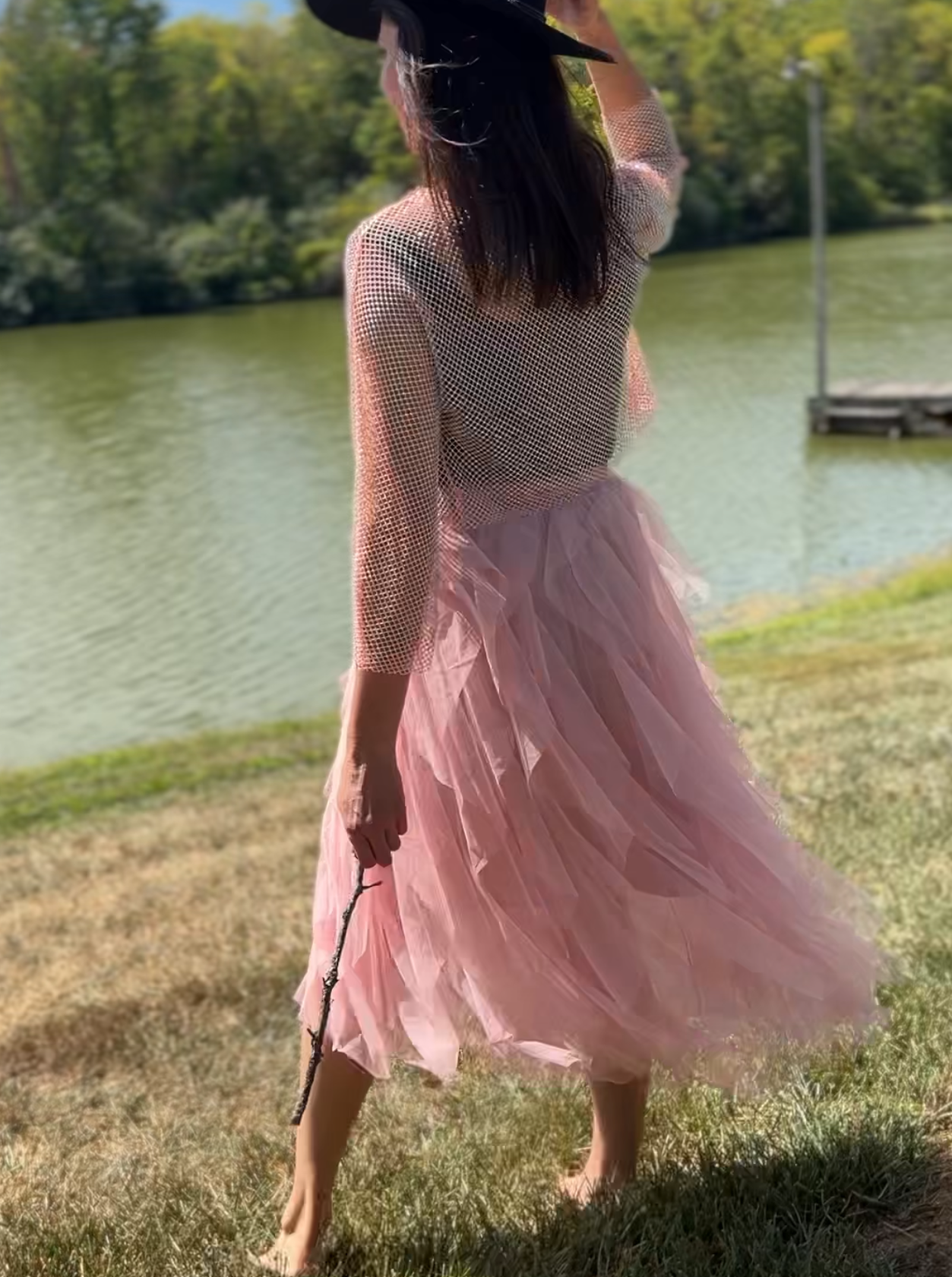 Fairy mesh Skirt (Pink)