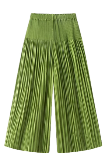 Pleated Pants Green