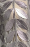 Faux Leather leaves jacket (New color ) Silver Gun