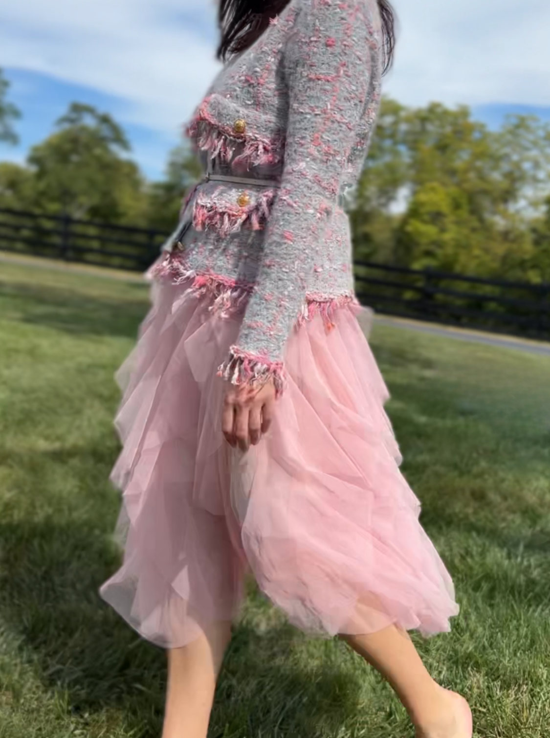 Fairy mesh Skirt (Pink)