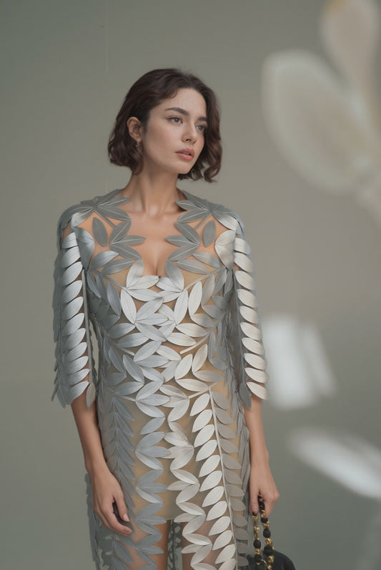 Buy Silver Pearls Jacket