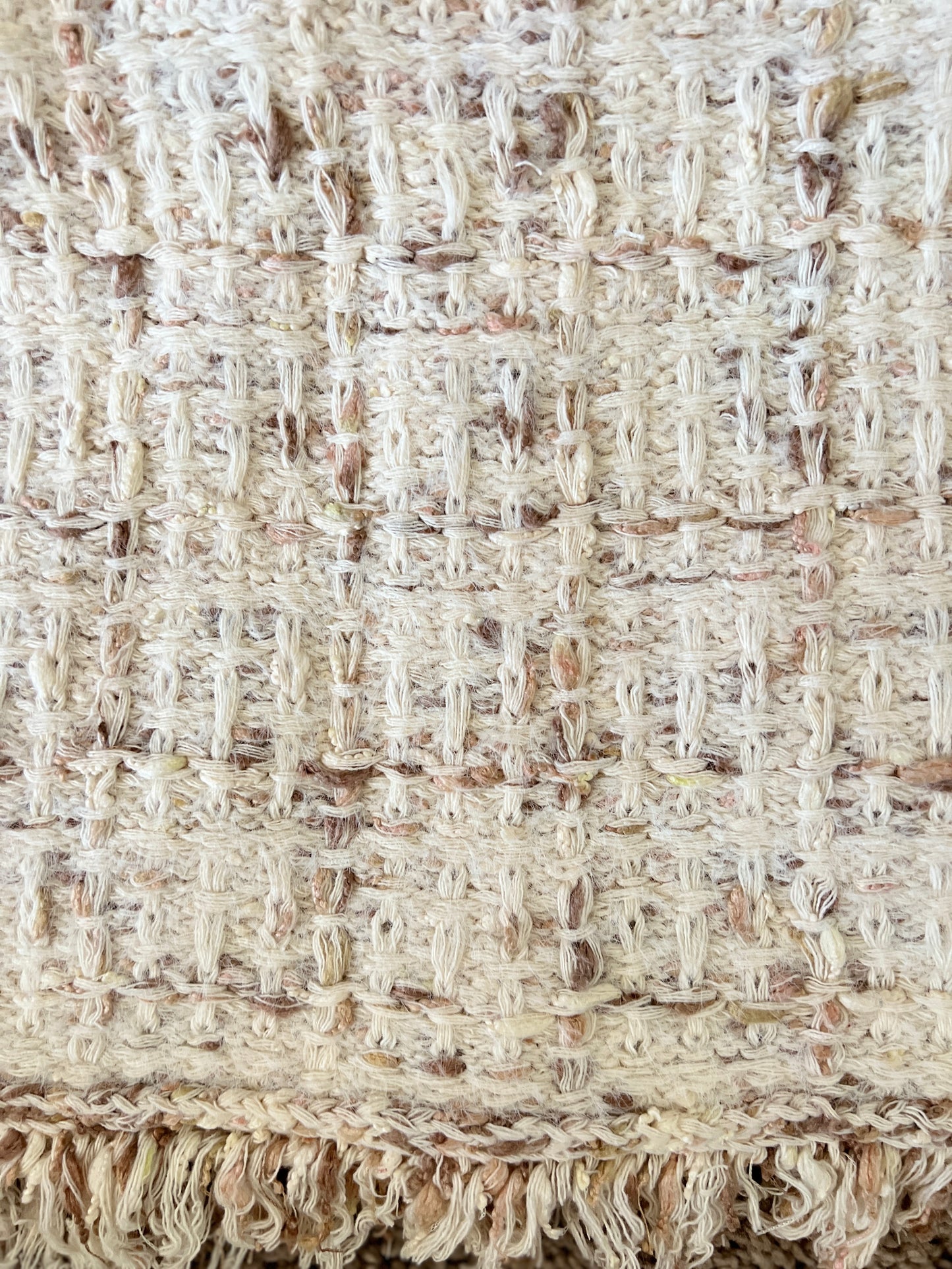 Sweater knit Tweed Skirt (Cream.Beige)