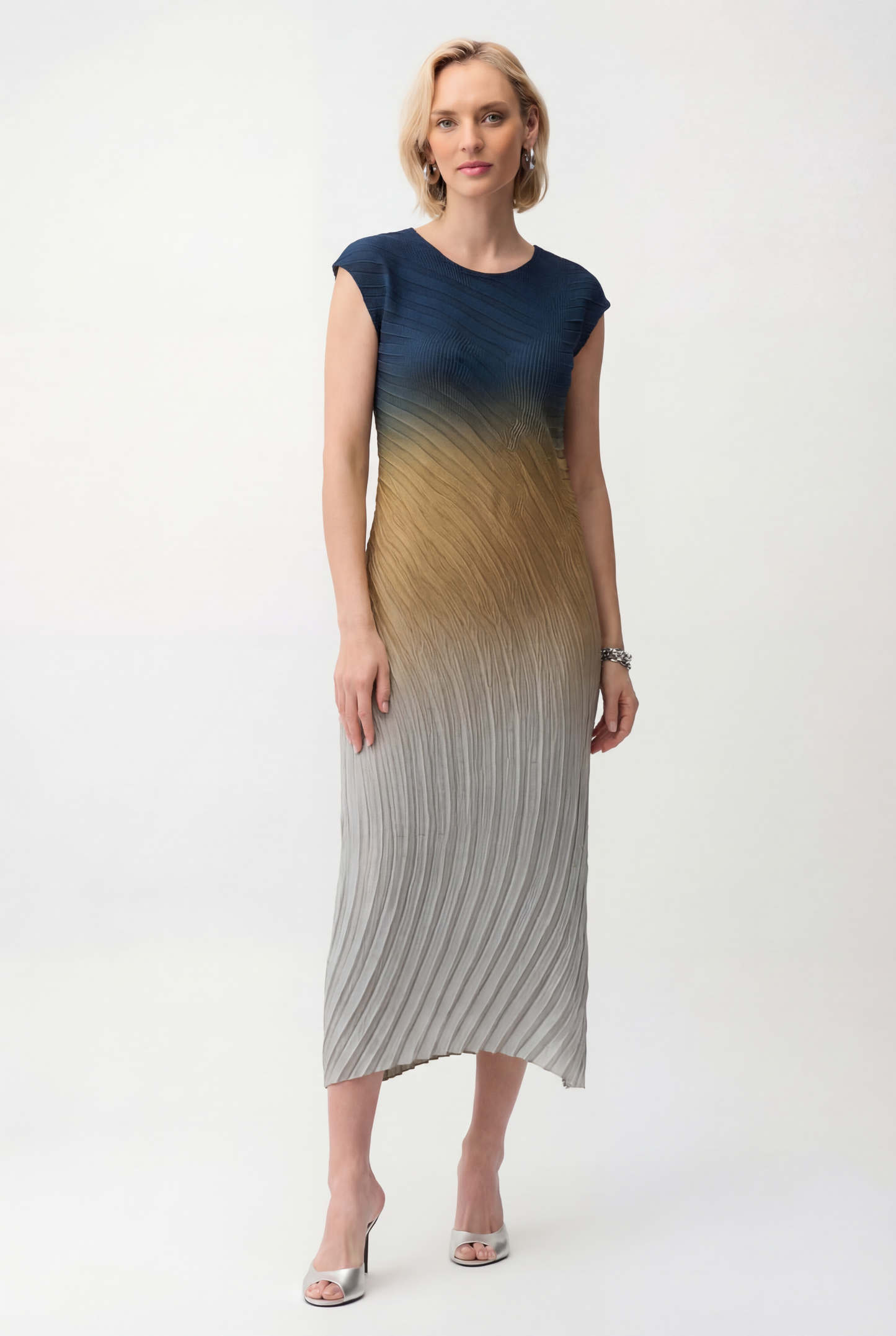 Pleated Sleeveless mermaid dress