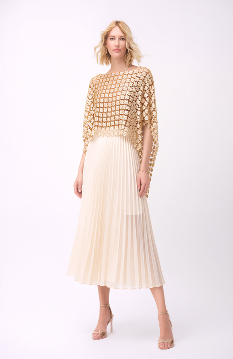 Lace Poncho   (Champagne)