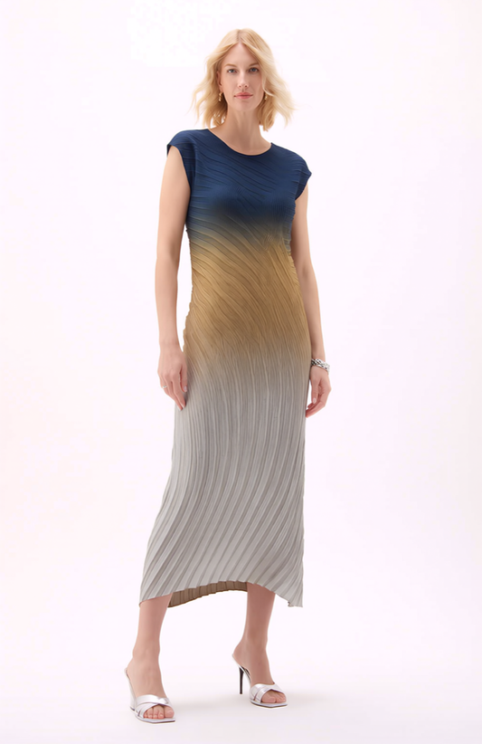 Pleated Sleeveless mermaid dress