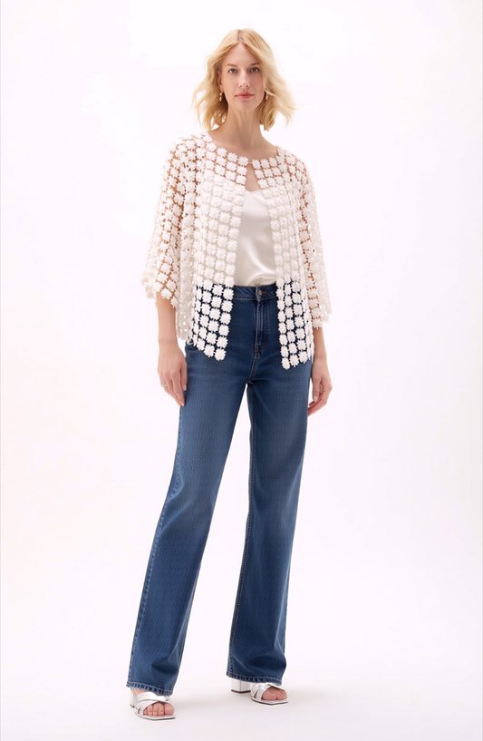 Short Lace jacket  (Ivory)