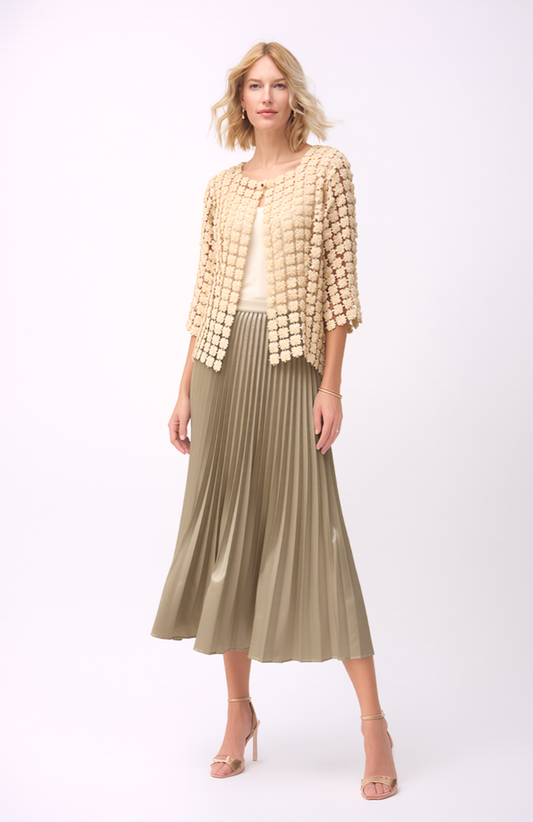 Short Lace Jacket  (Champagne )