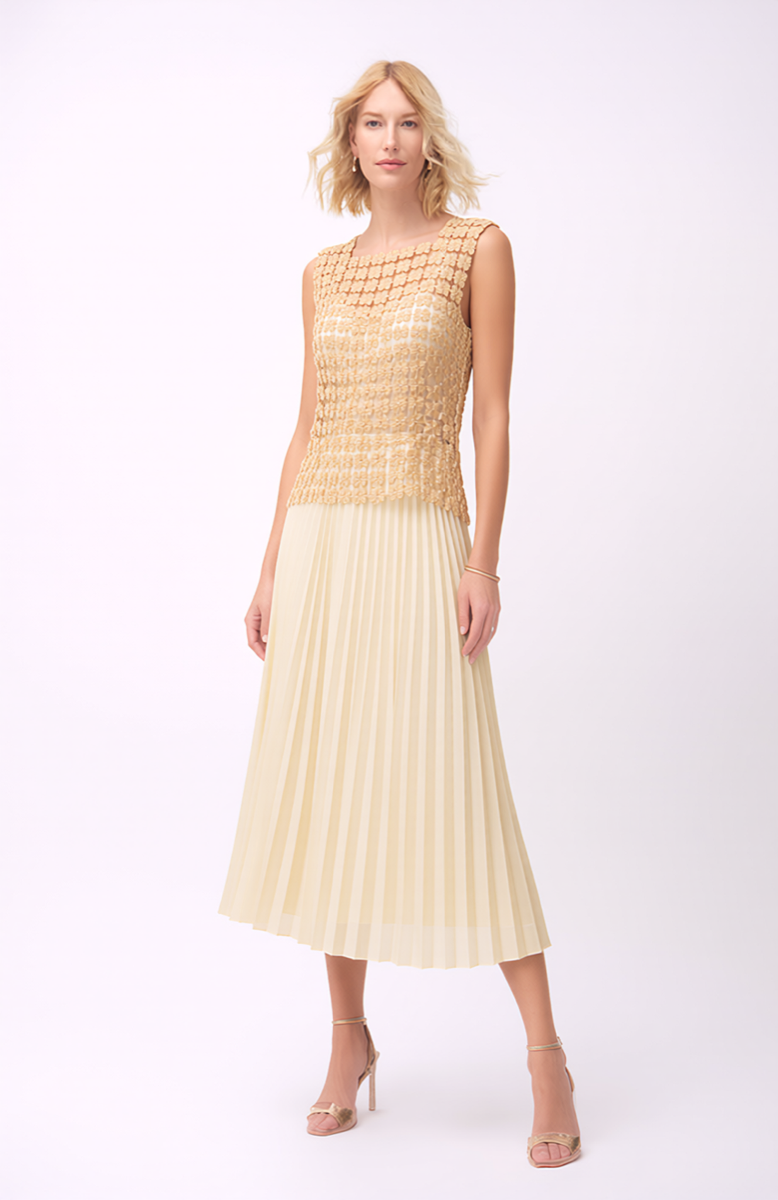 Lace Vest  (Champagne)
