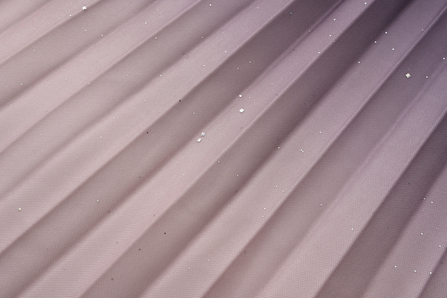 pleating mesh Skirt with ombre effect and glitters (Violet)
