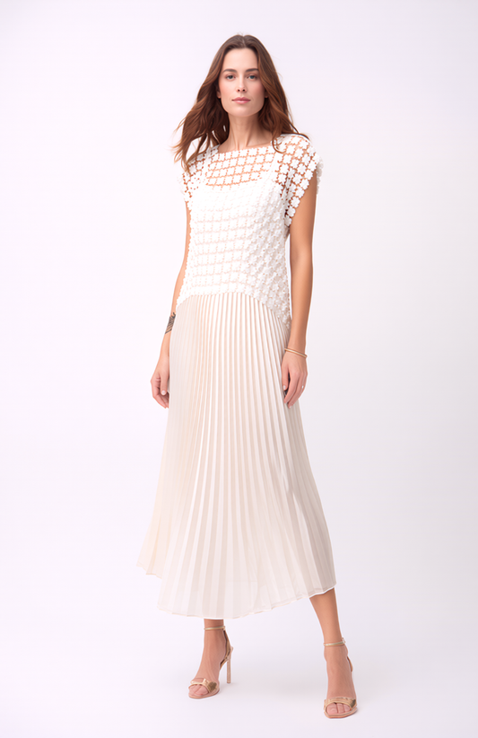 Lace Vest  (Ivory)