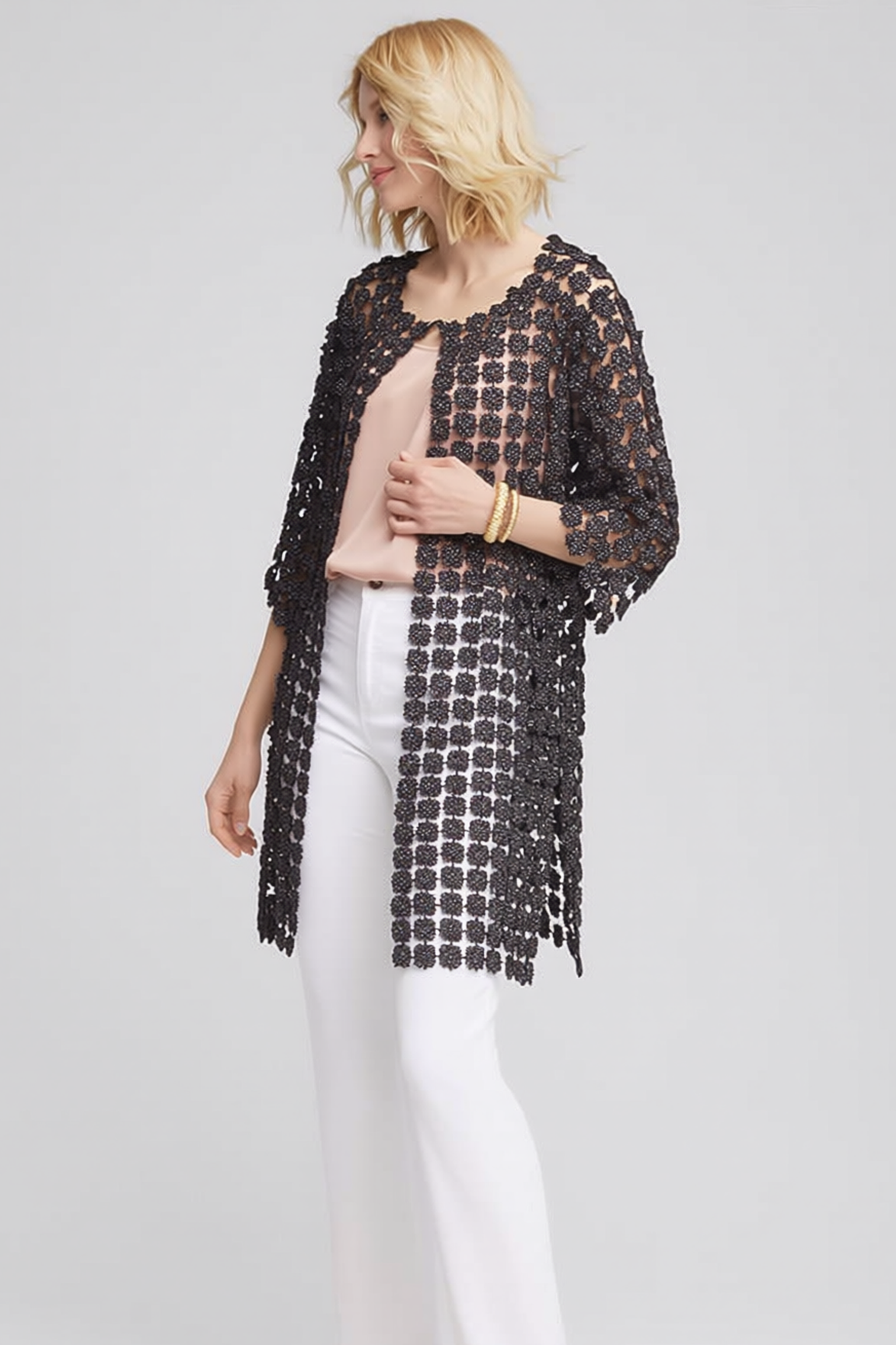 Long Lace jacket  (Black)