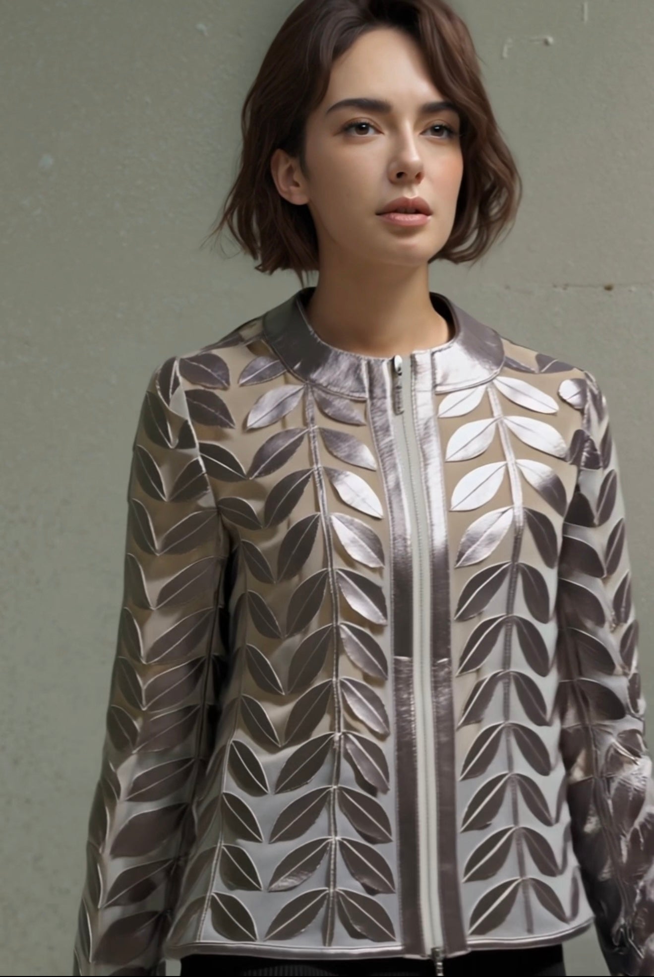 Faux Leather leaves