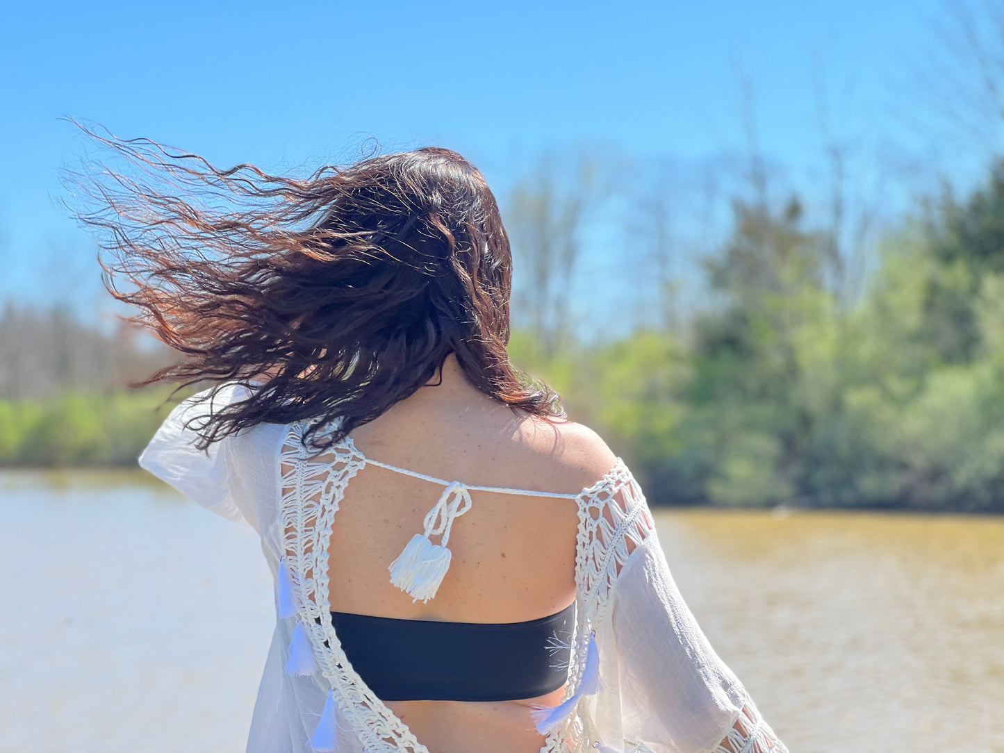 Crochet & Woven Beach Coverups (White)