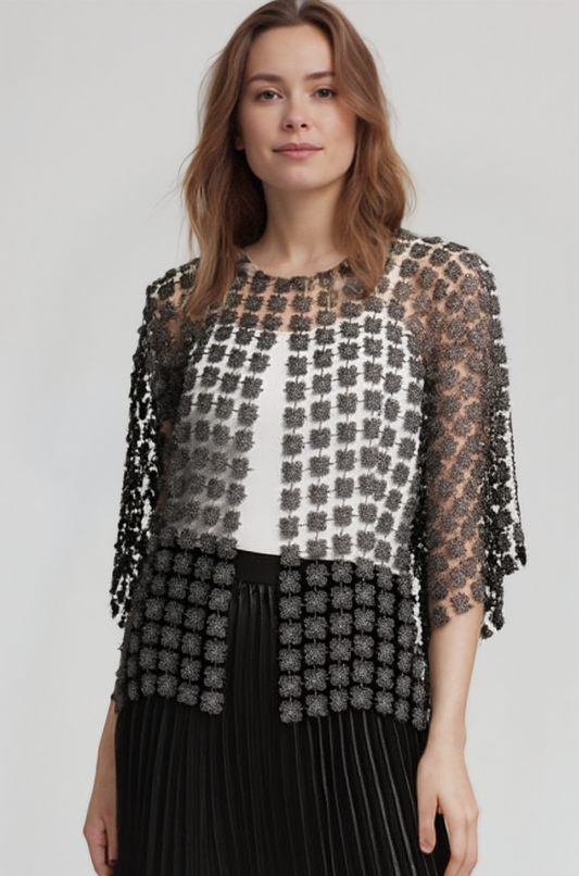 Short Lace jacket  (Black)
