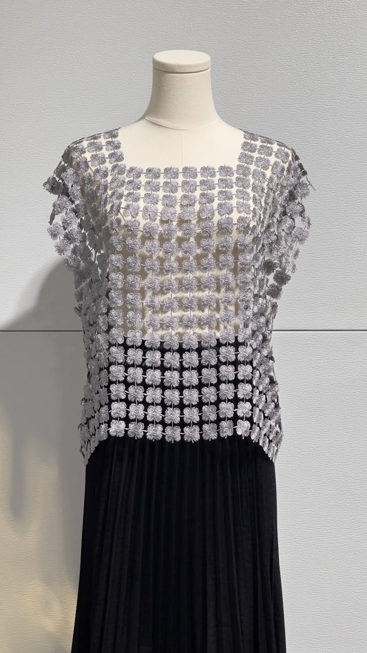 Lace Vest  (Silver)