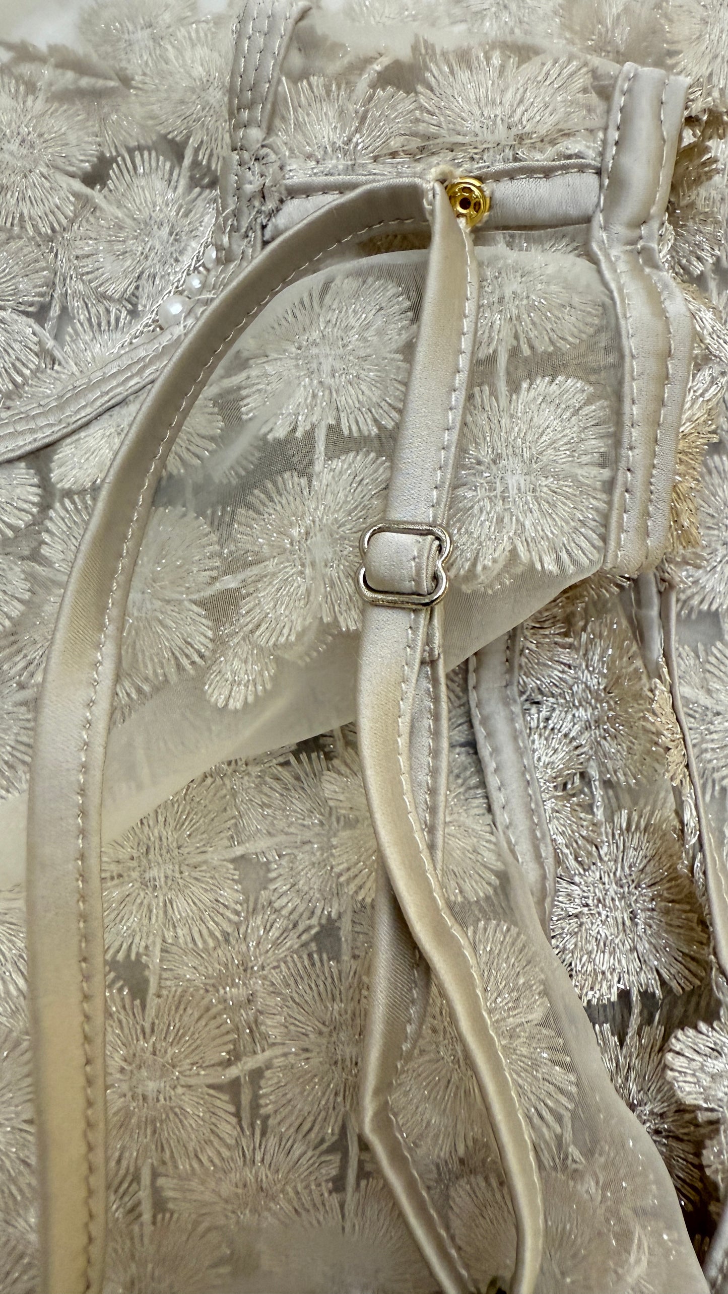 Lace Organza short sleeve Shift Dress with matching cami dress  (Ivory)