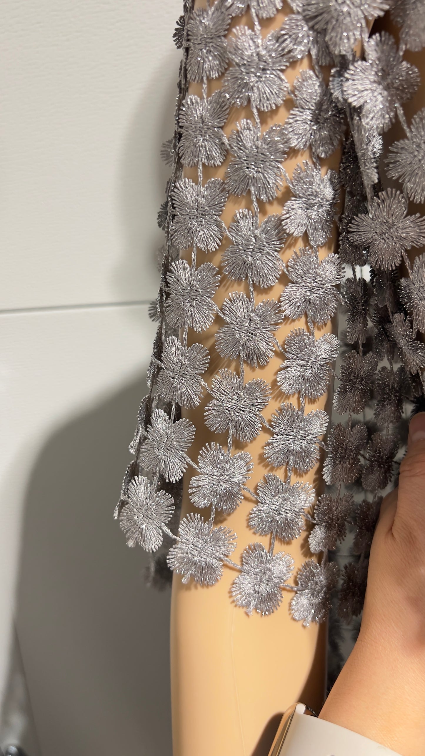 Short Lace jacket  (Silver Grey)