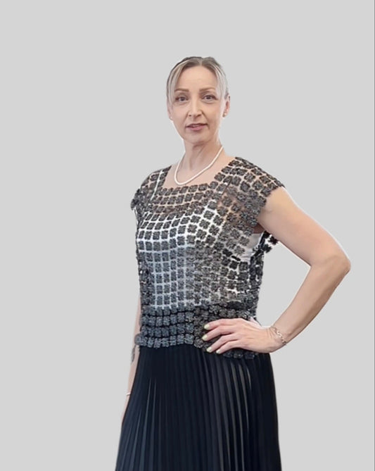 Lace Vest  (Black)