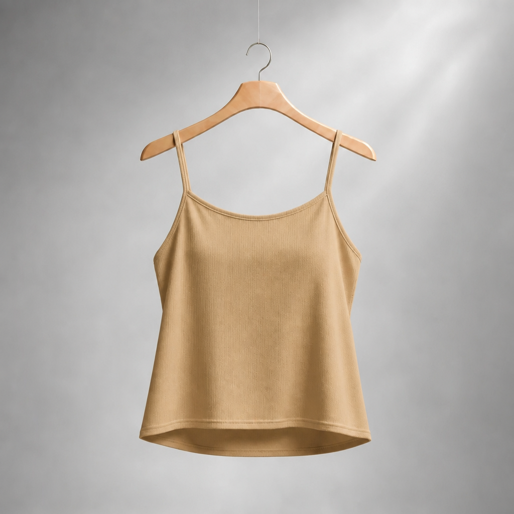 Diamond Mesh long sleeve top with matching Camisole (Mocha)