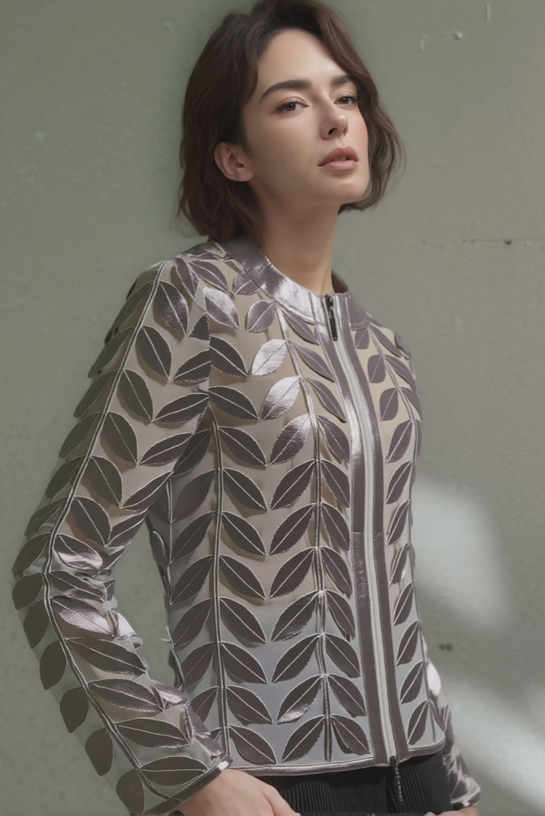Faux Leather leaves