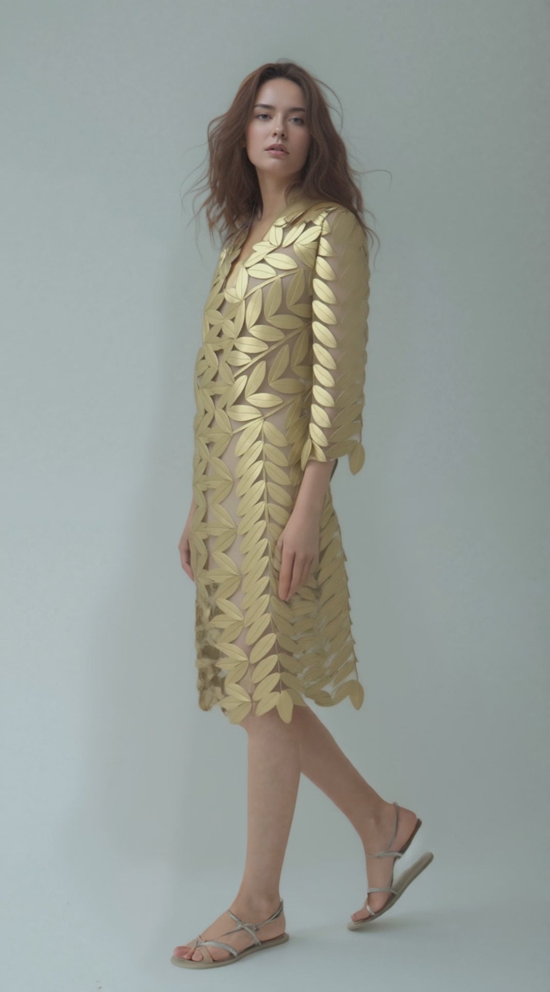 Gold Faux Leather Jacket