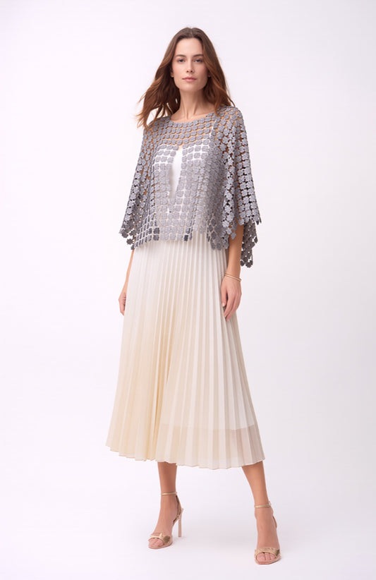 Lace Cape  (Silver)
