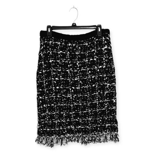 Sweater knit Tweed Skirt (Black.White)